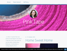 Tablet Screenshot of pinktape.co.uk